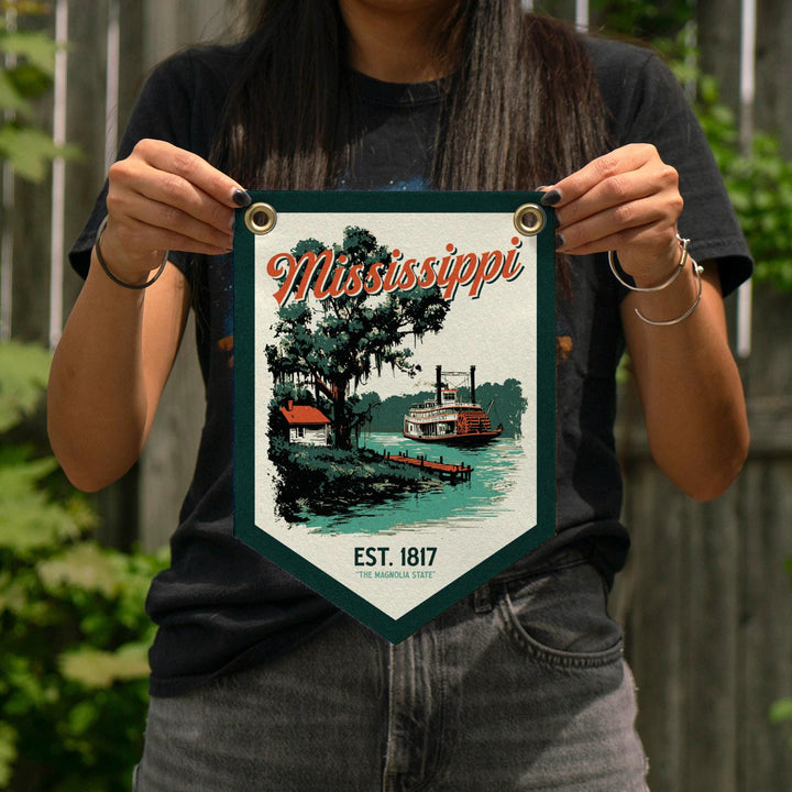 Mississippi Felt Camp Flag
