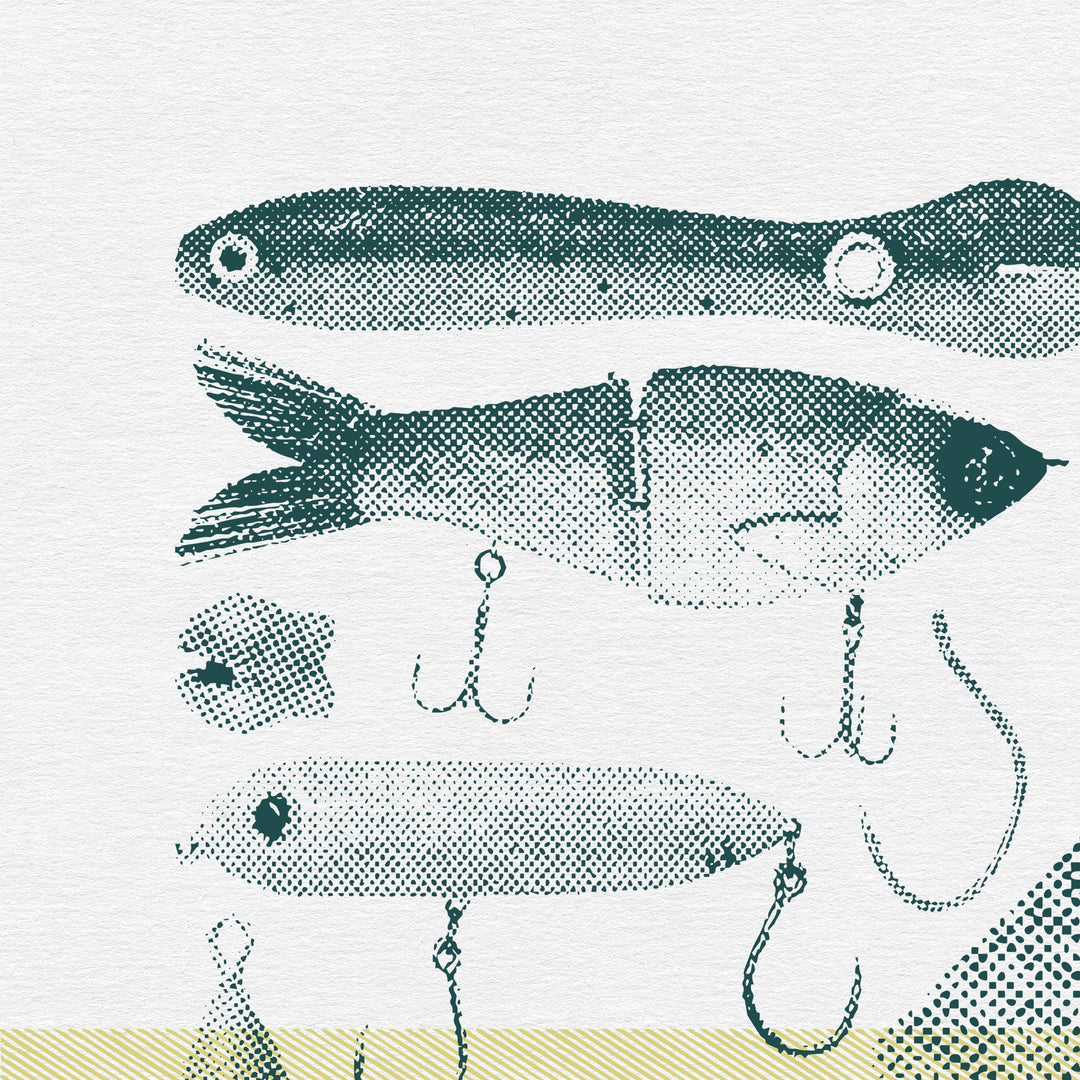 Fishing Flatlay Print