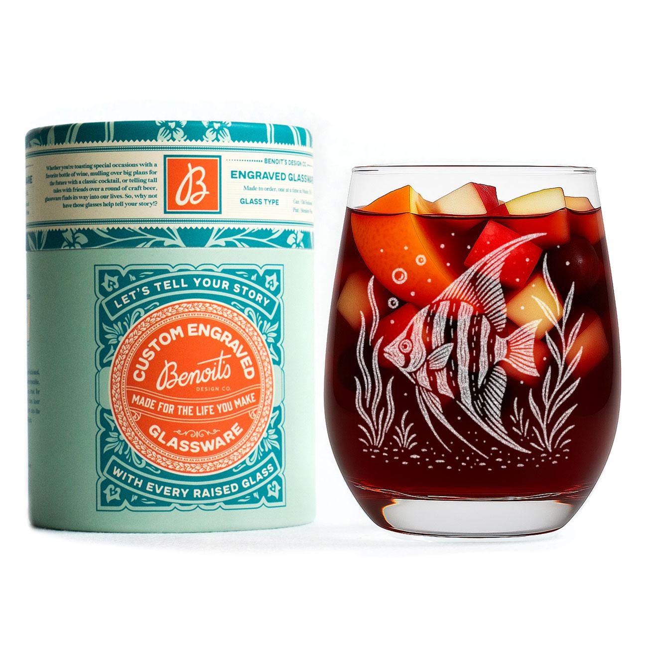 Tropical Reef Fish Glasses