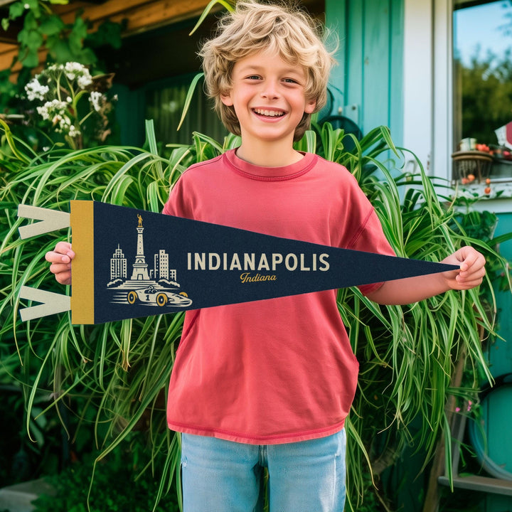 Indianapolis Indiana Felt Pennant