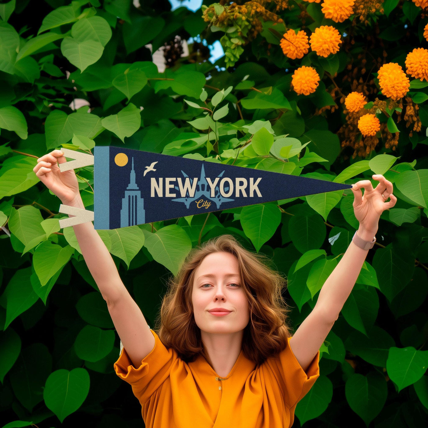 New York City, New York Felt Pennant