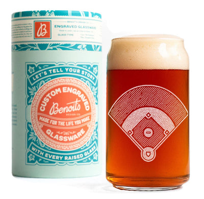 Baseball Diamond Glasses