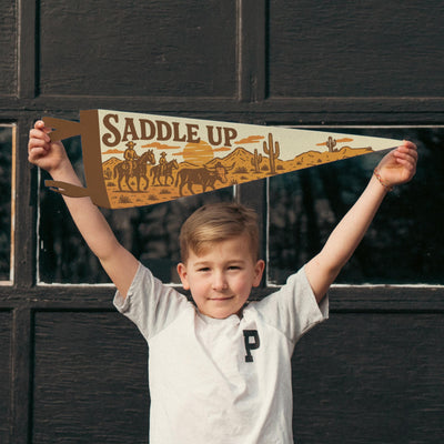 Saddle Up Felt Pennant