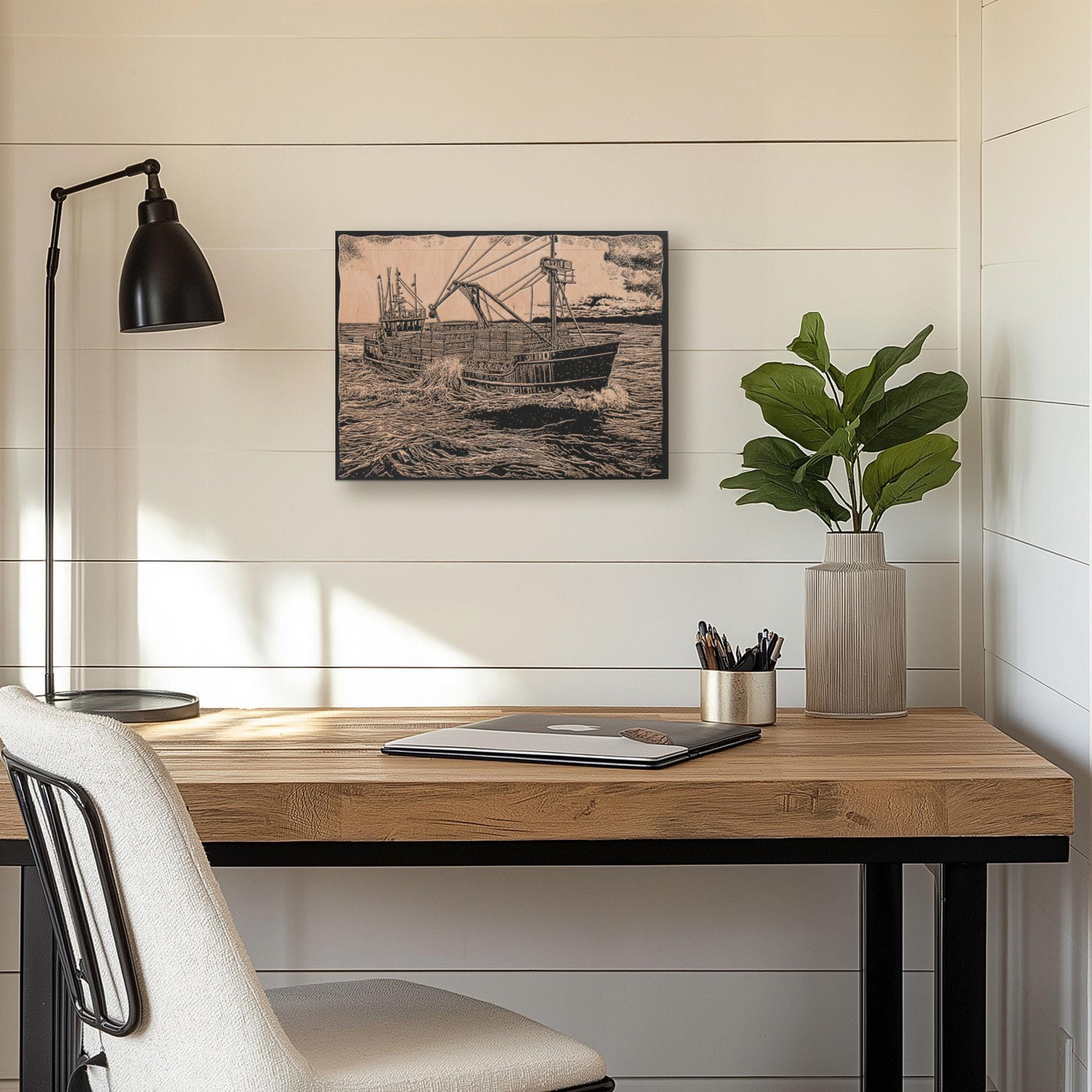 Alaskan Crab Fishing Boat Wall Art