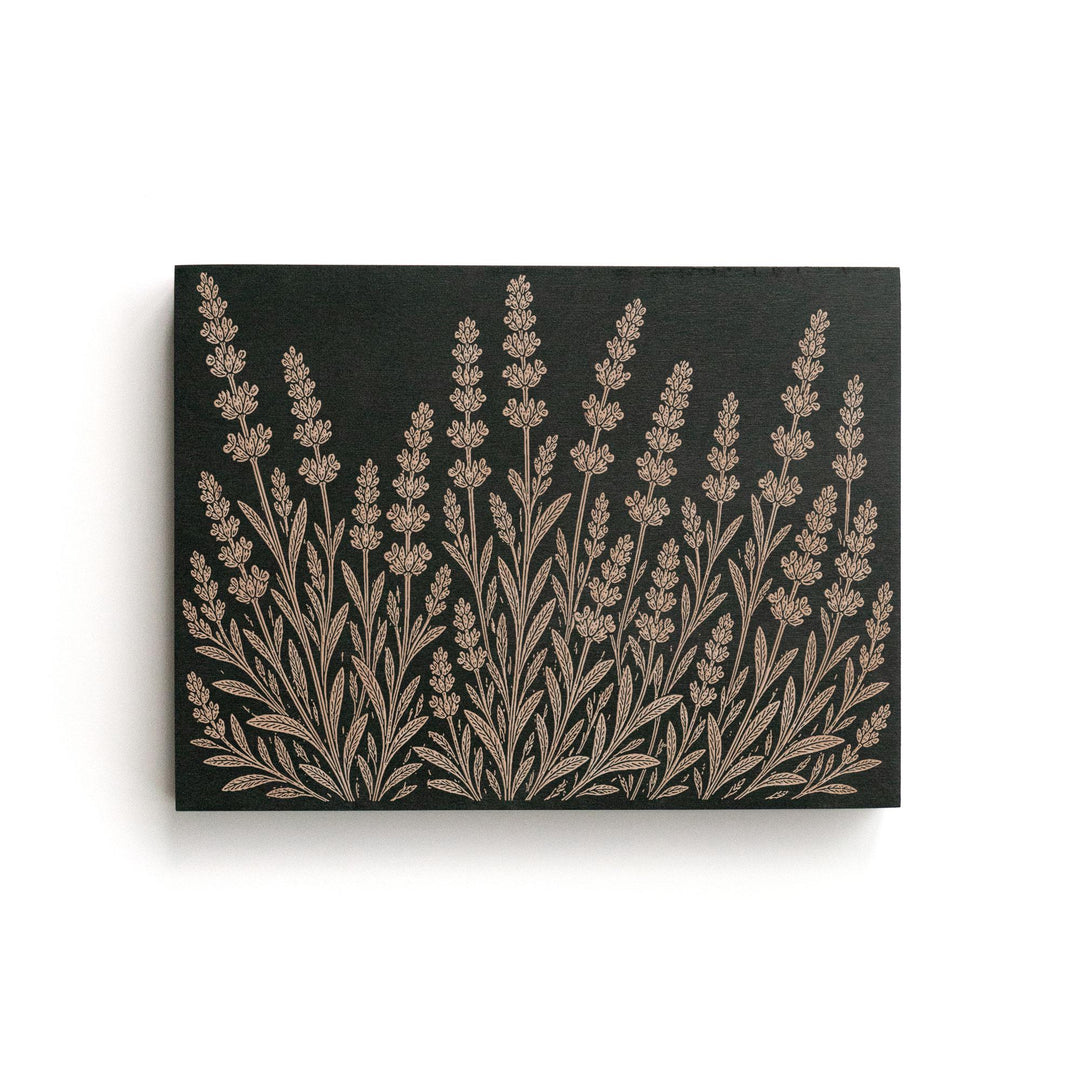 Lavender Engraved Birch Art Panel