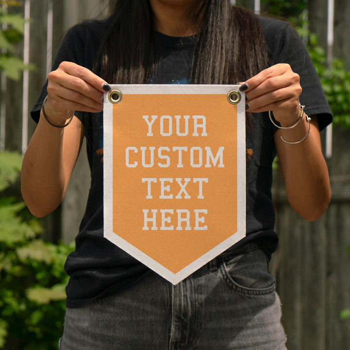 Custom Varsity Sign Felt Camp Flag