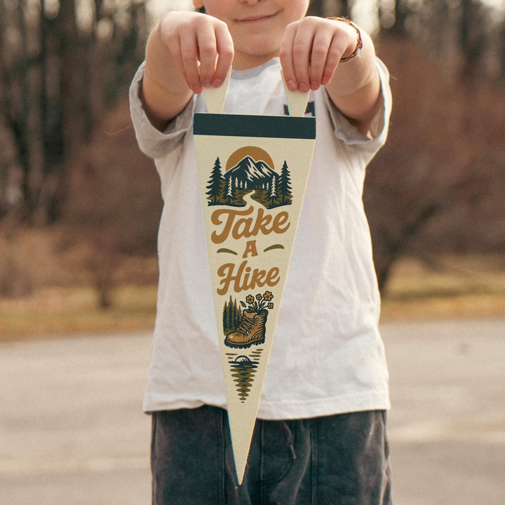 Take A Hike Felt Pennant