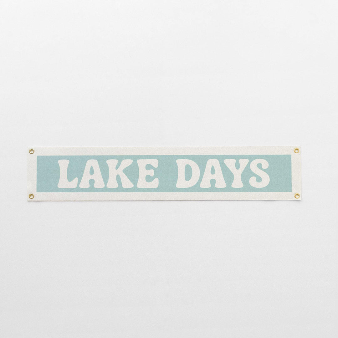Lake Days Felt Banner