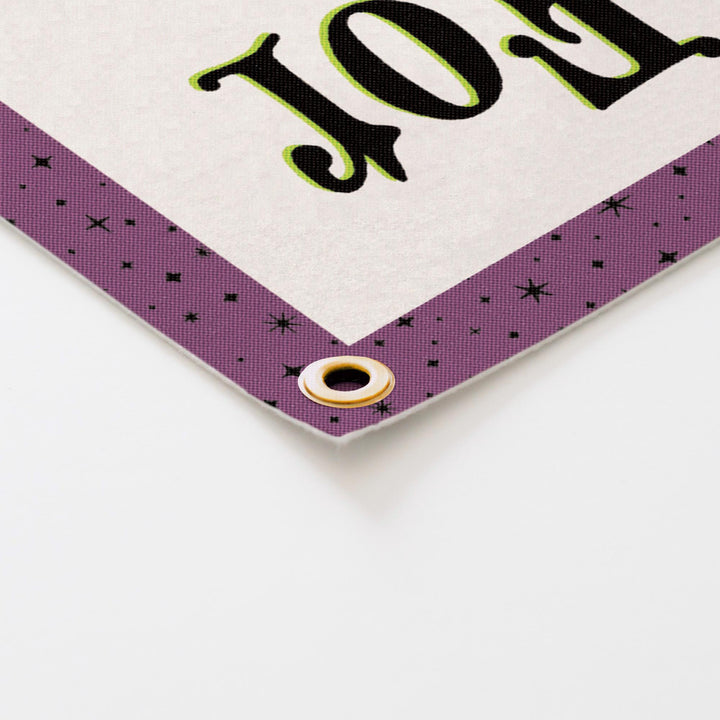 Stay for a Spell Felt Banner