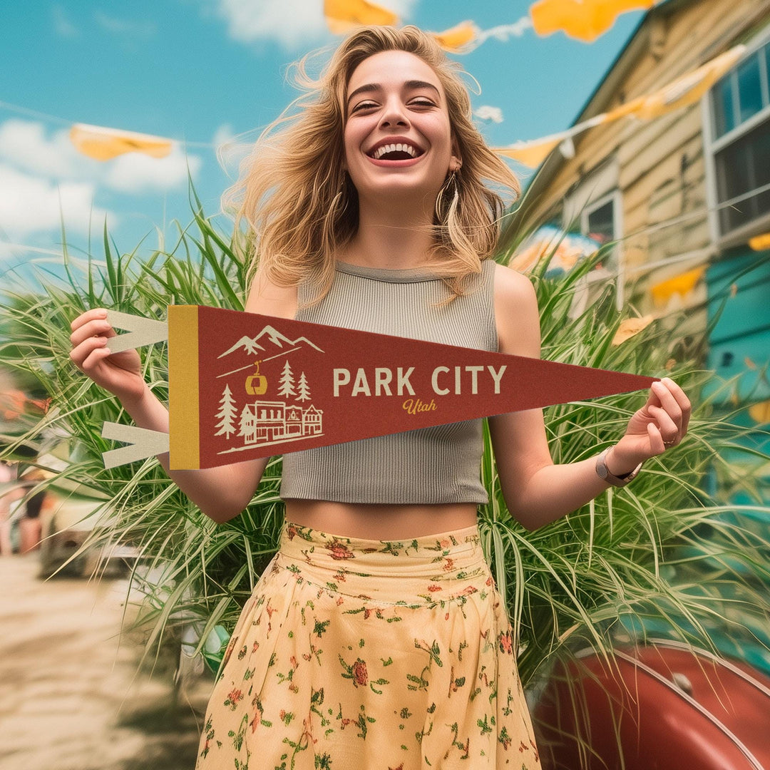 Park City Utah Felt Pennant