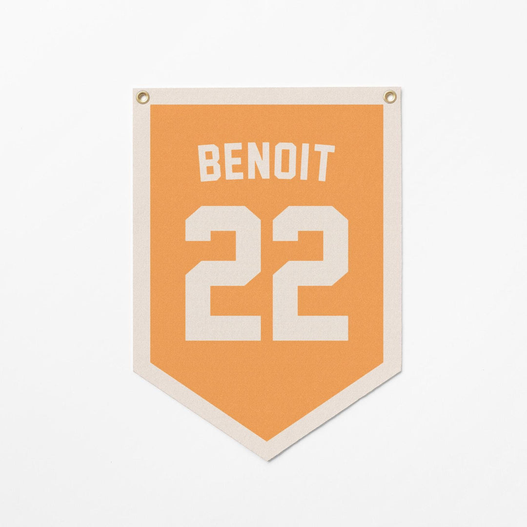 Custom Sports Jersey Style Felt Camp Banner