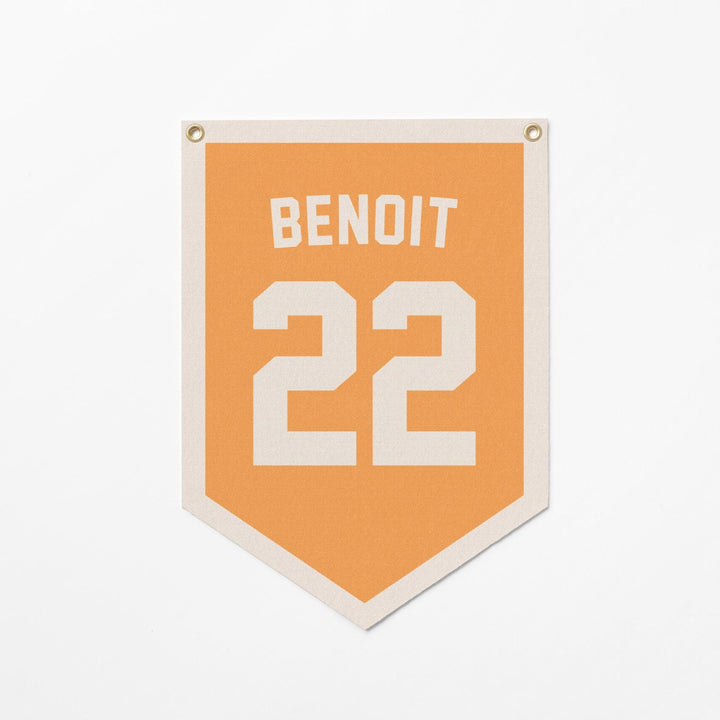 Custom Sports Jersey Style Felt Camp Banner