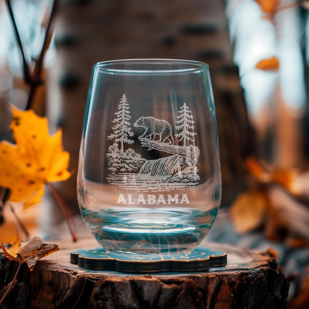 Alabama State Bear Glasses