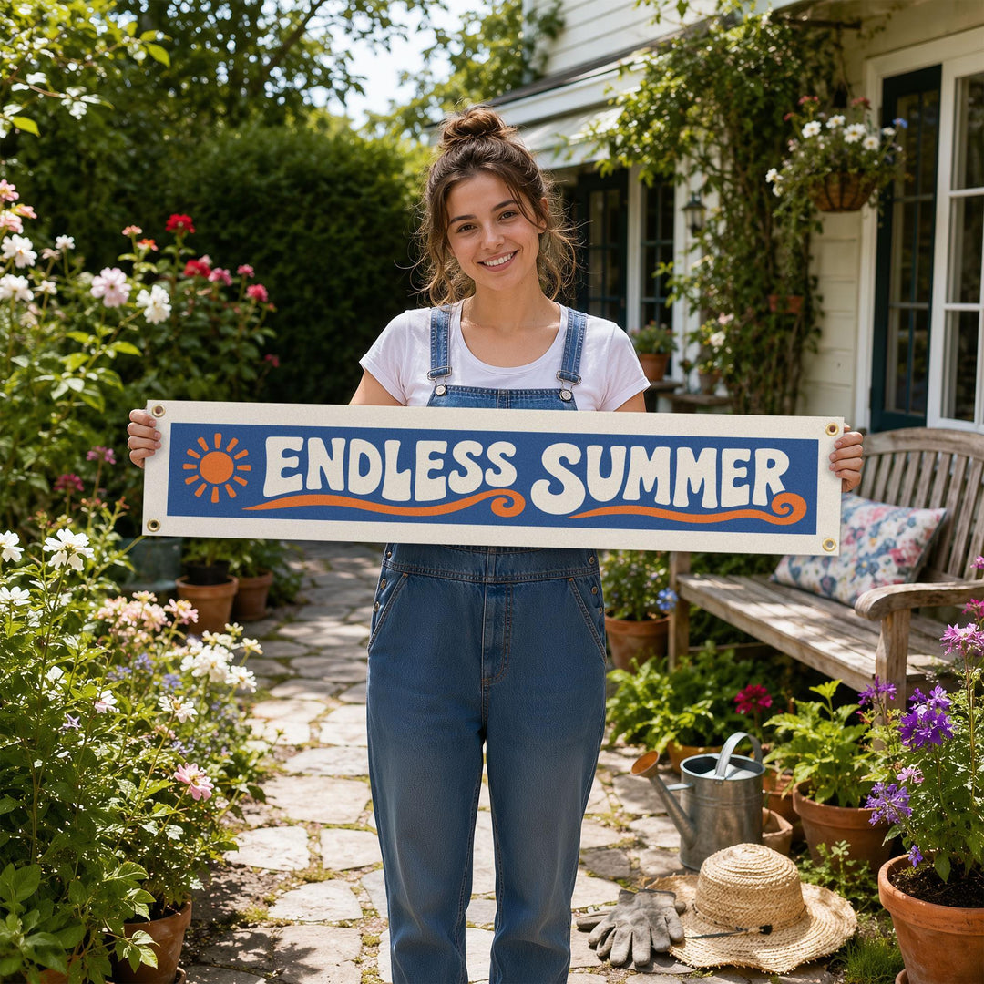 Endless Summer Felt Banner