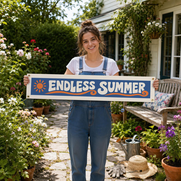 Endless Summer Felt Banner