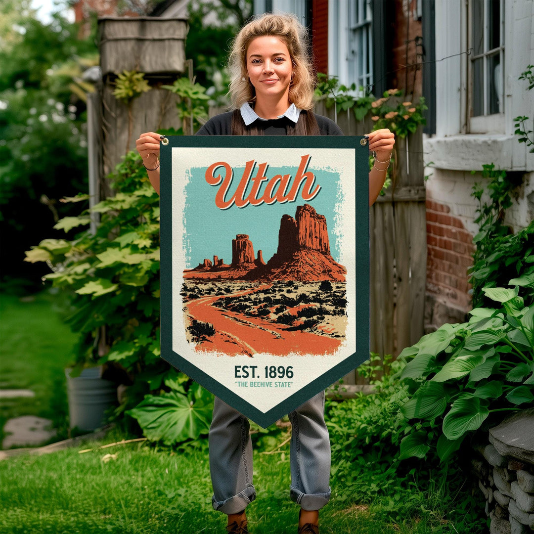 Utah Felt Camp Flag
