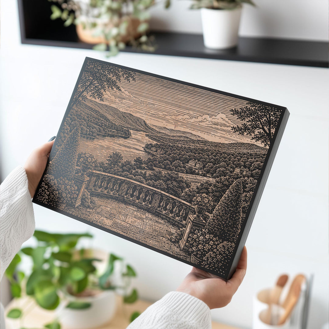 Hudson Valley Engraved Birch Art Panel