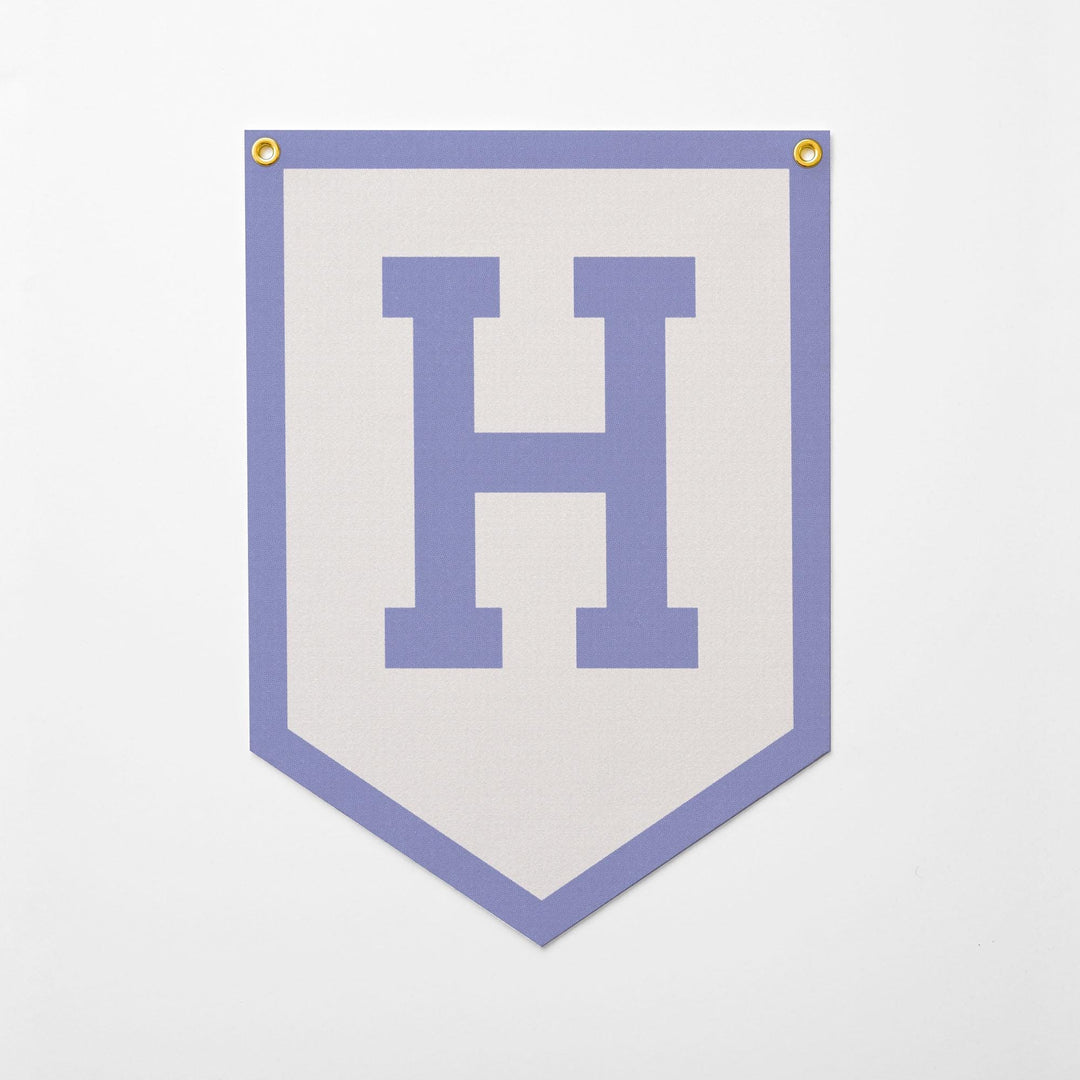 Custom Initials Felt Camp Banner