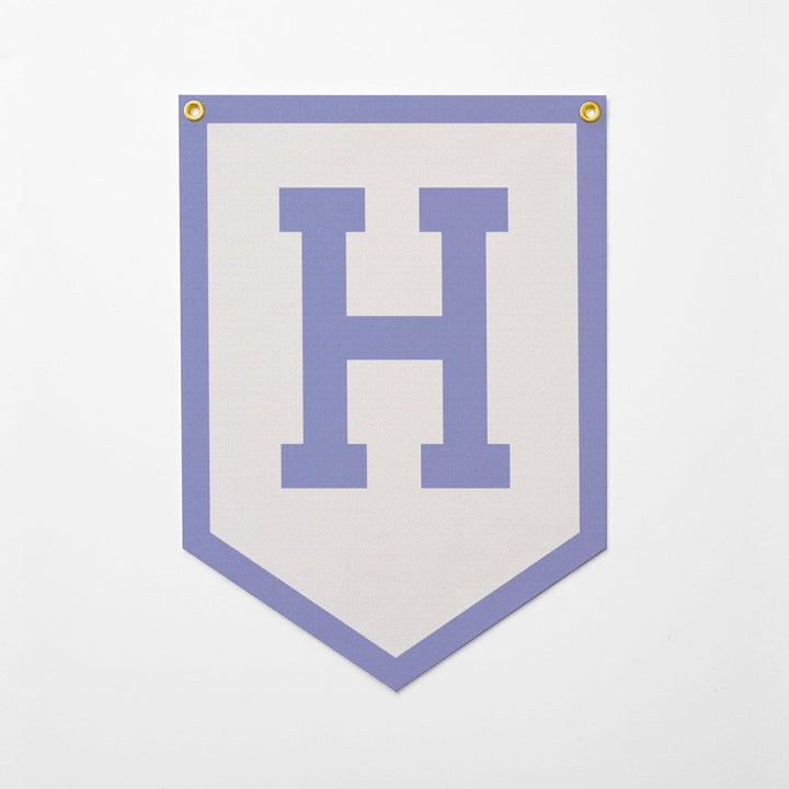 Custom Initials Felt Camp Banner