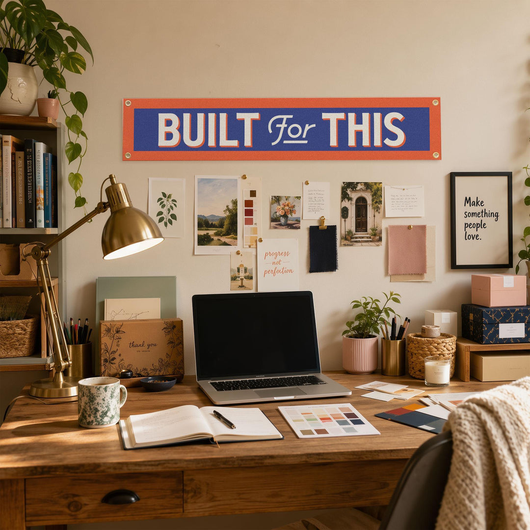 Built For This Felt Banner