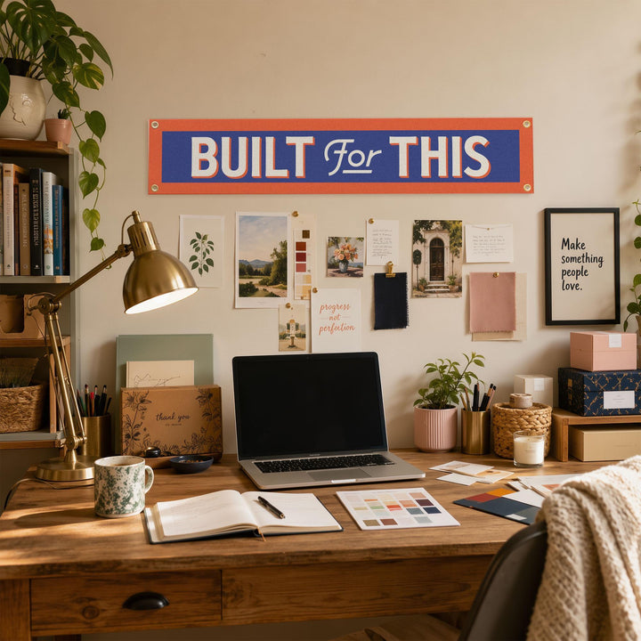 Built For This Felt Banner