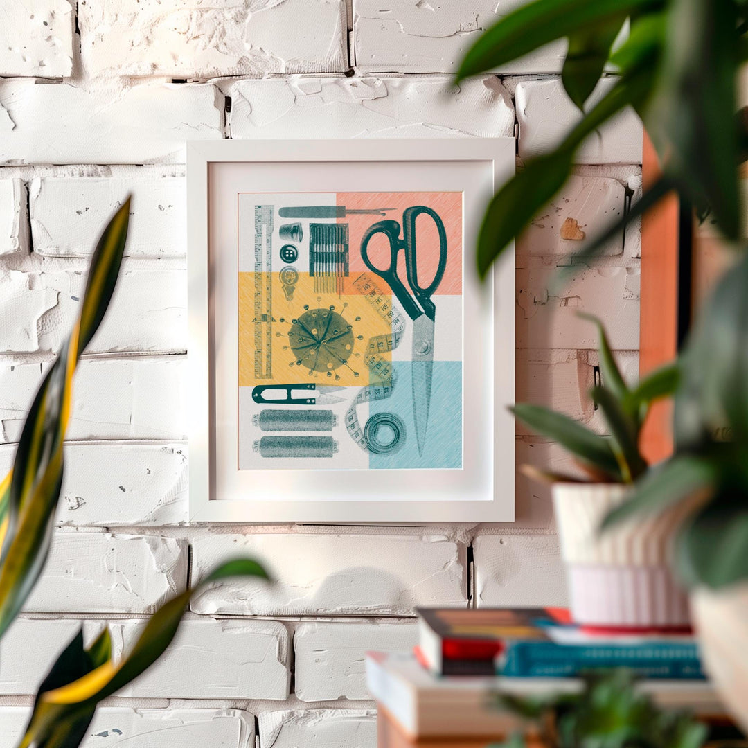 Sewing Flatlay Print