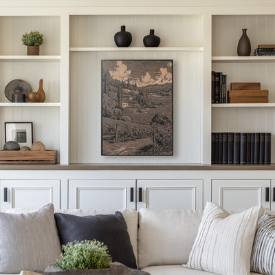 Napa Valley Vineyard Scene Wall Art