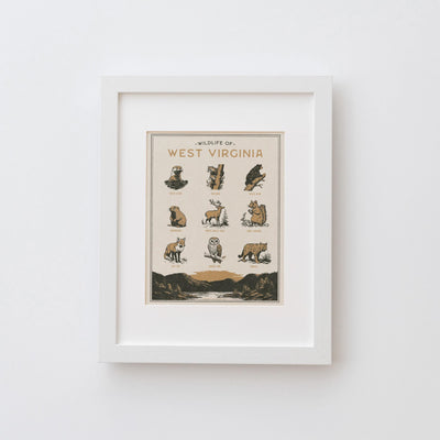 West Virginia Wildlife Print