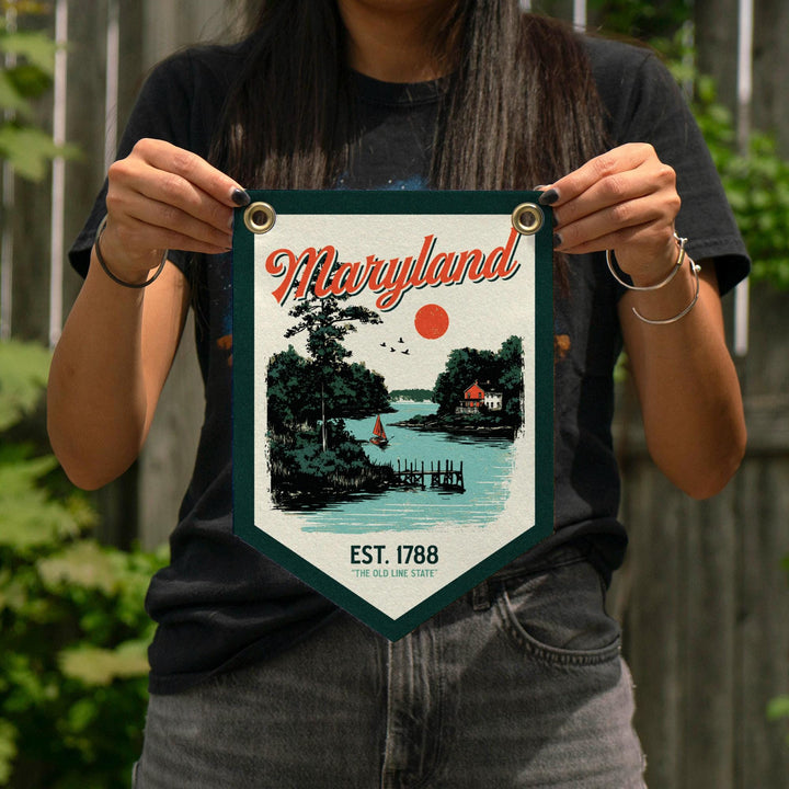 Maryland Felt Camp Flag