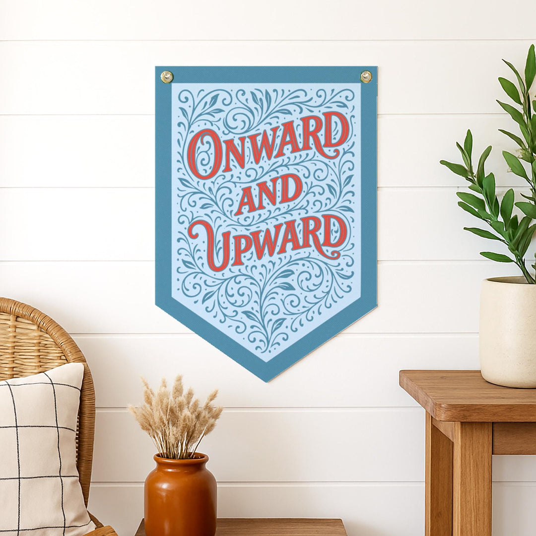 Onward &amp; Upward Felt Camp Flag