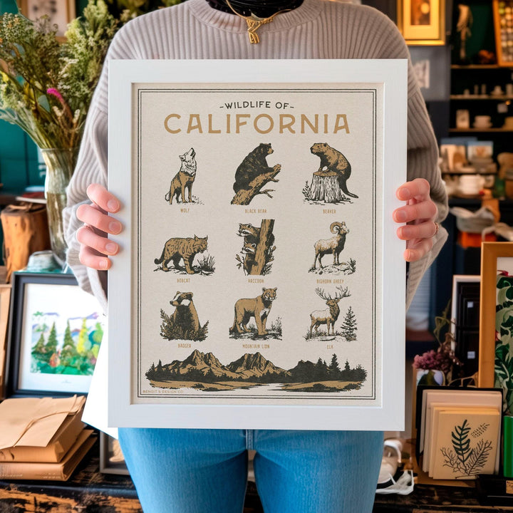 California Wildlife Print