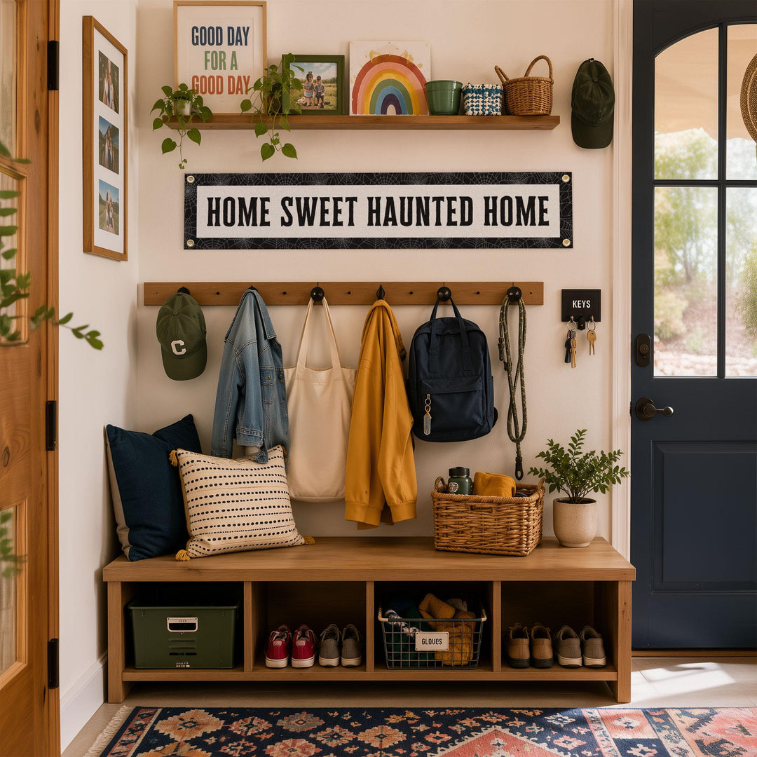 Home Sweet Haunted Home Felt Banner