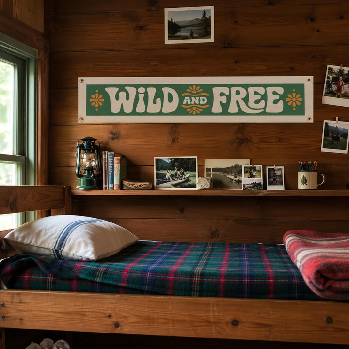 Wild and Free Felt Banner