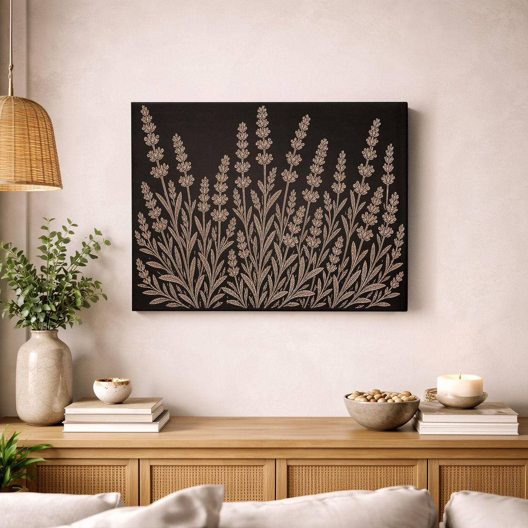 Lavender Engraved Birch Art Panel