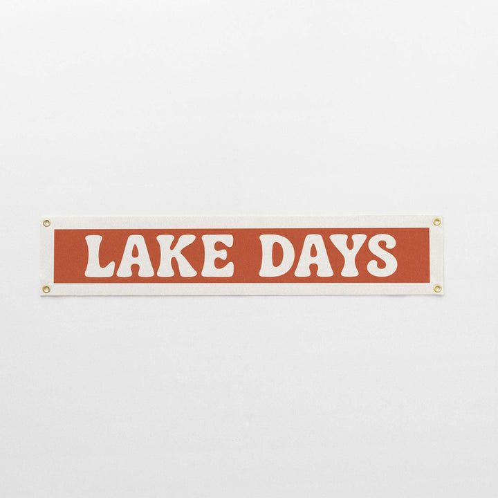 Lake Days Felt Banner