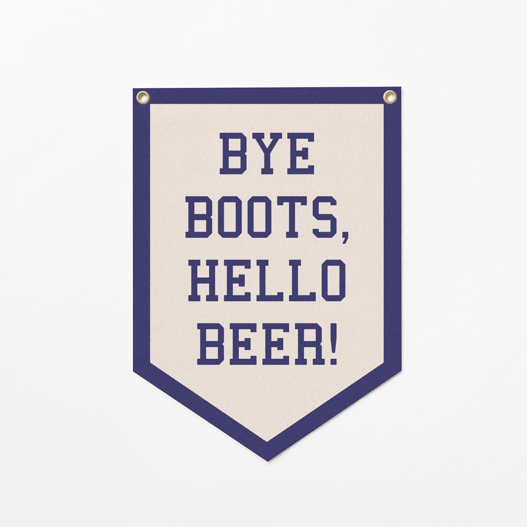 Custom Varsity Sign Felt Camp Flag