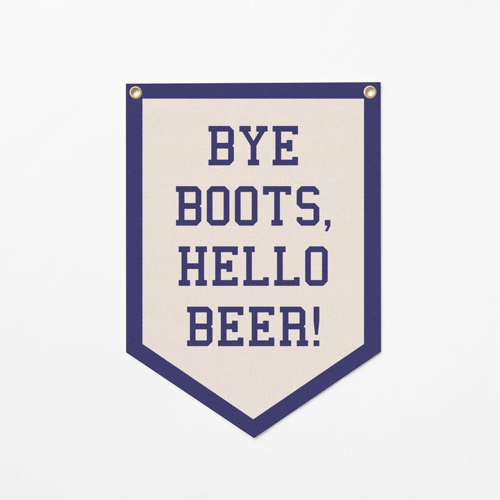 Custom Varsity Sign Felt Camp Flag