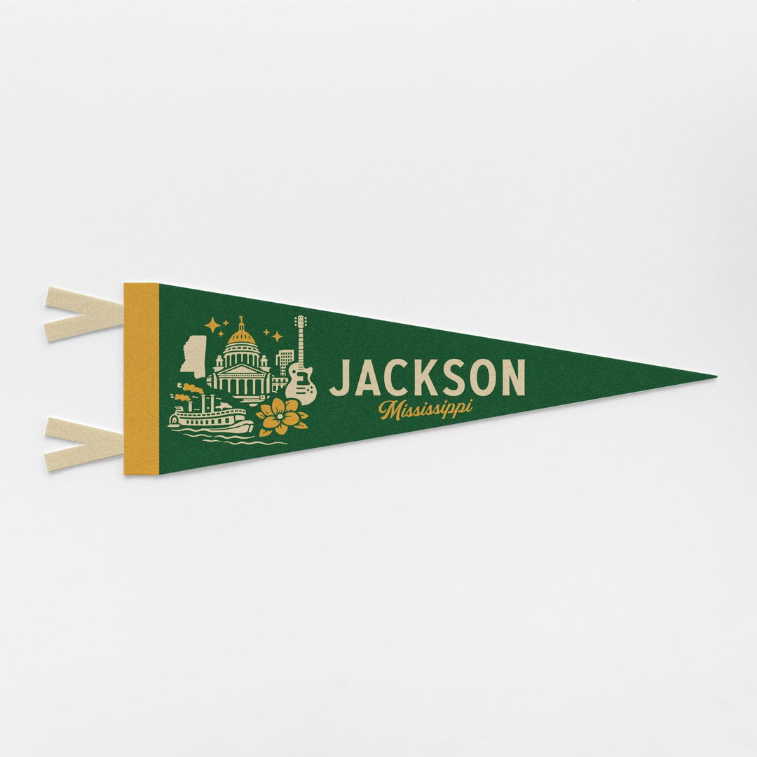 Jackson Mississippi Felt Pennant