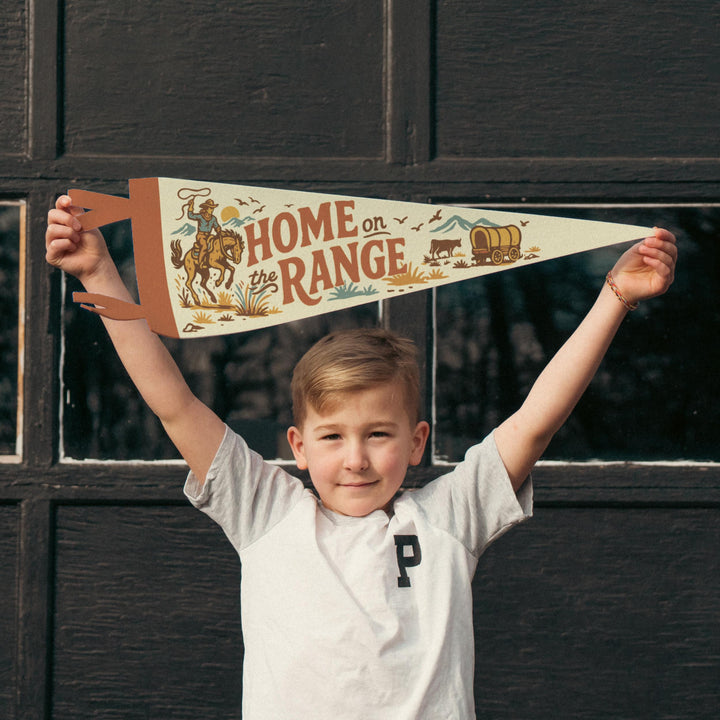 Home on the Range Felt Pennant