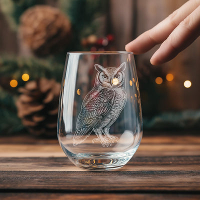 Great Horned Owl Glasses