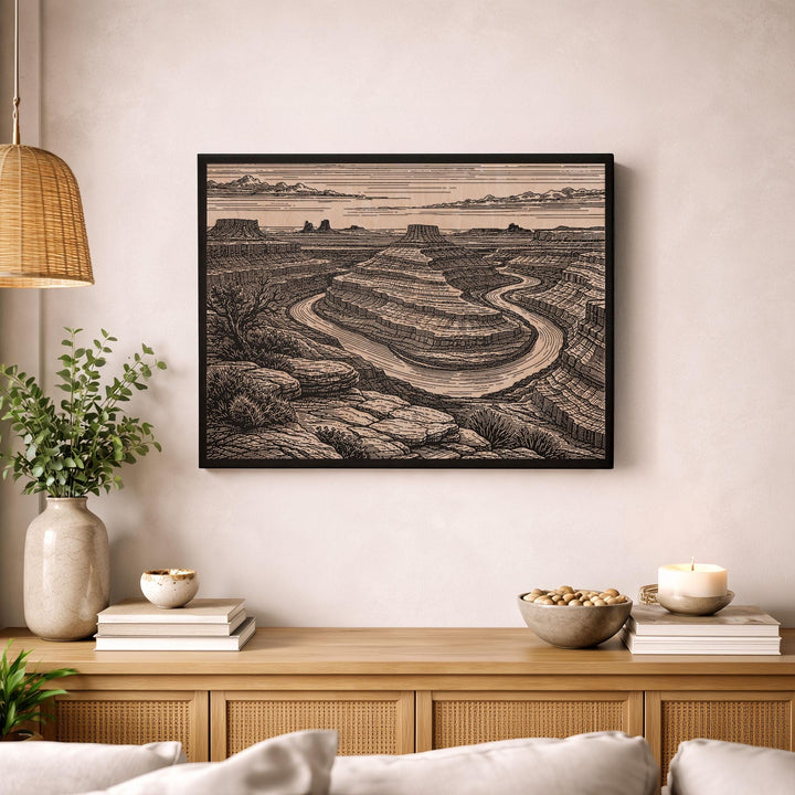 Canyonlands Utah Engraved Birch Art Panel