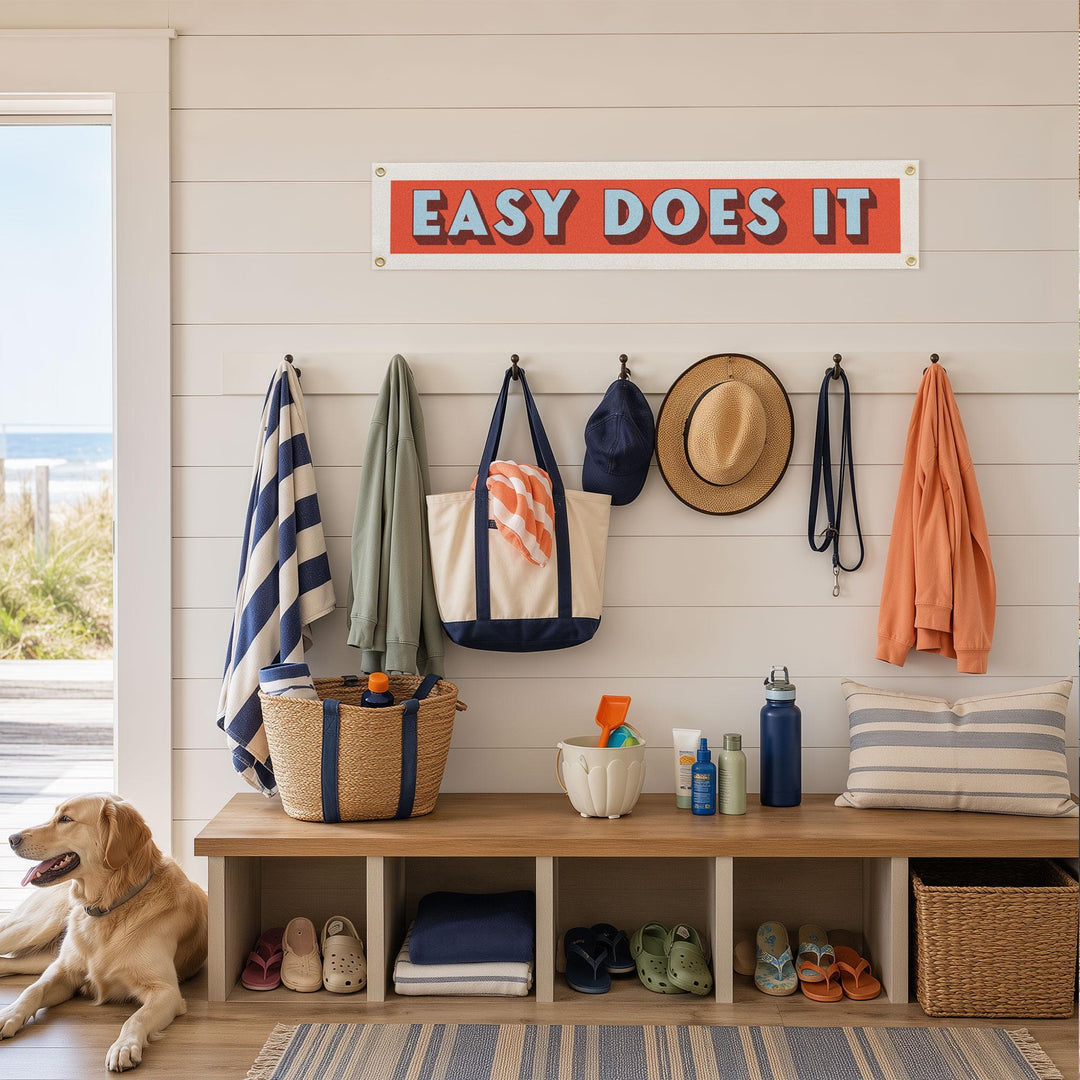 Easy Does It Felt Banner