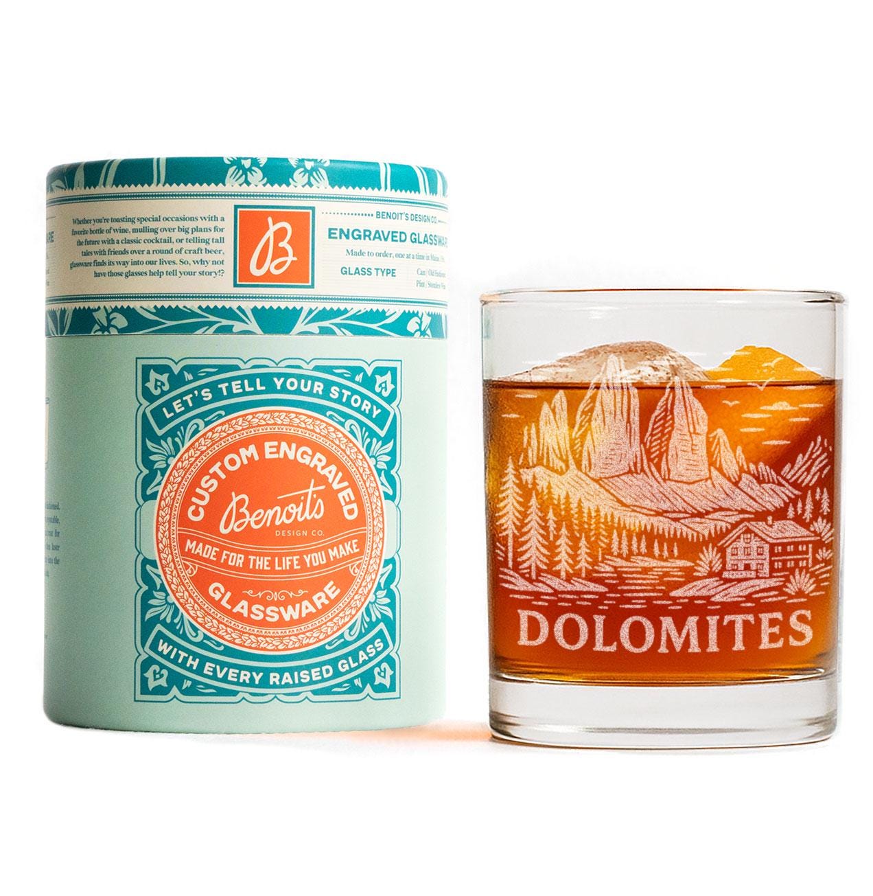 Dolomites Italy Glass