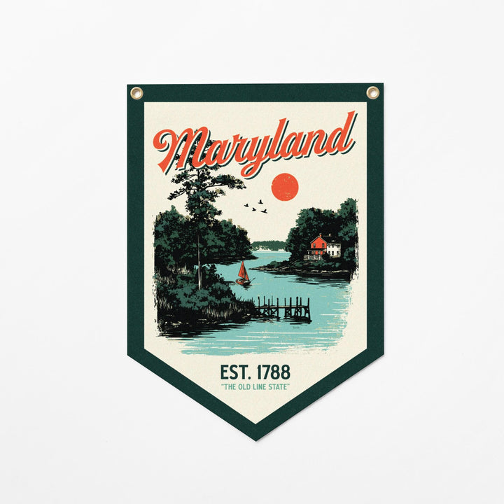 Maryland Felt Camp Flag