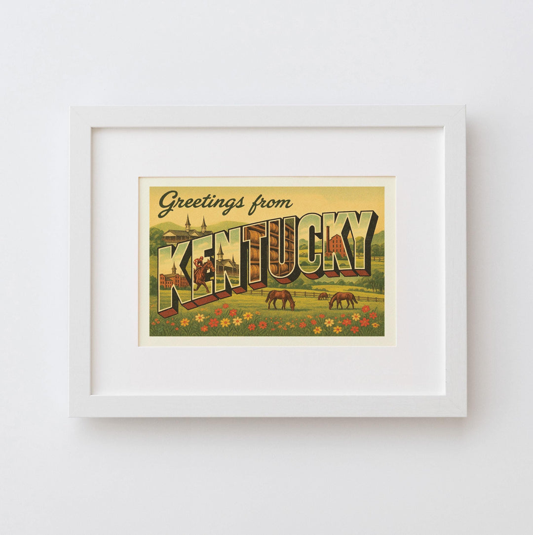 Kentucky Postcard Art Print
