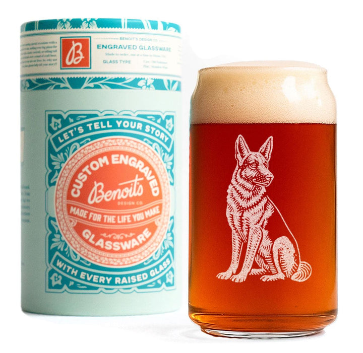 German Shepherd Customizable Dog Glasses