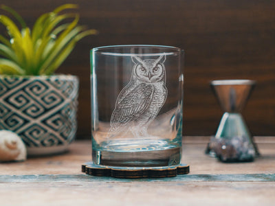 Great Horned Owl Glasses