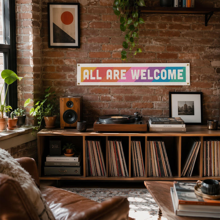 All Are Welcome Felt Banner