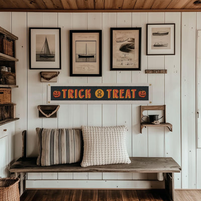 Trick or Treat Felt Sign Banner
