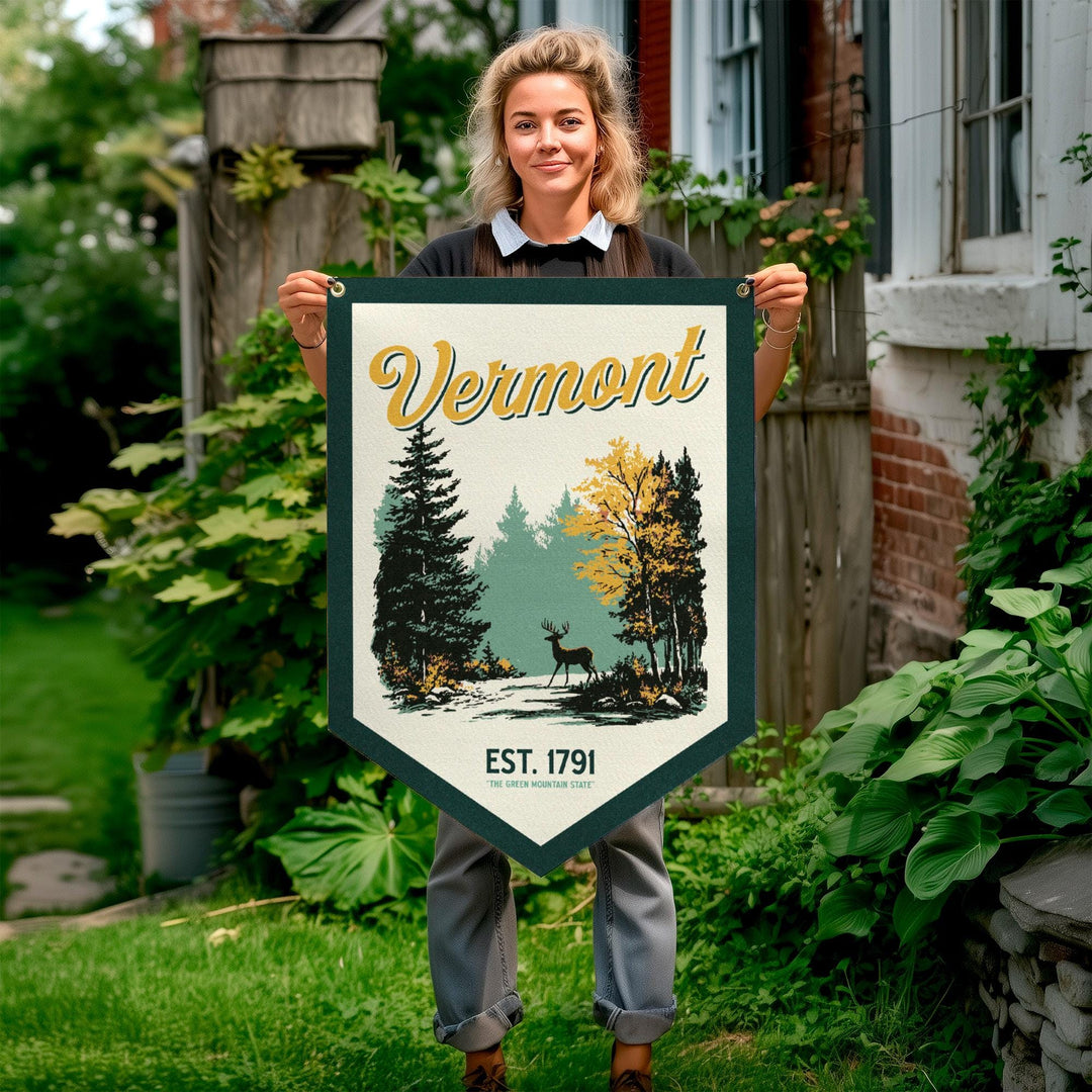 Vermont Felt Camp Flag